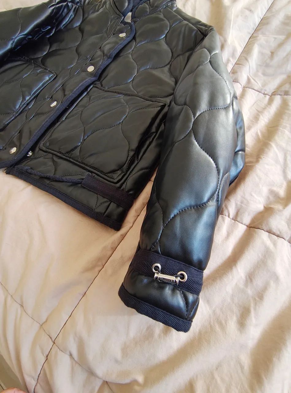 Casaco matelasse like leather PU  - Foto 3