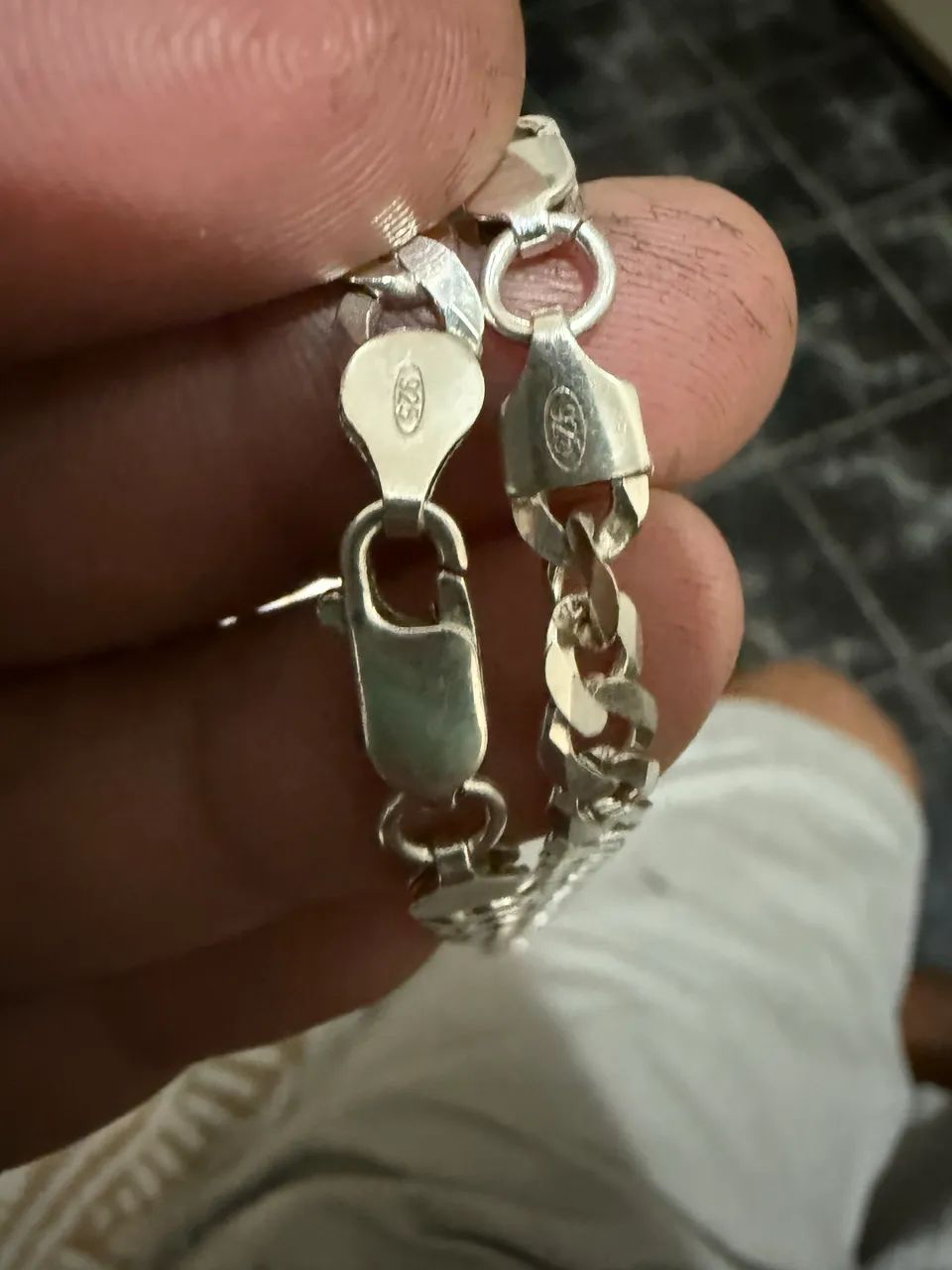 Corrente e Pulseira Prata 925 - Foto 2