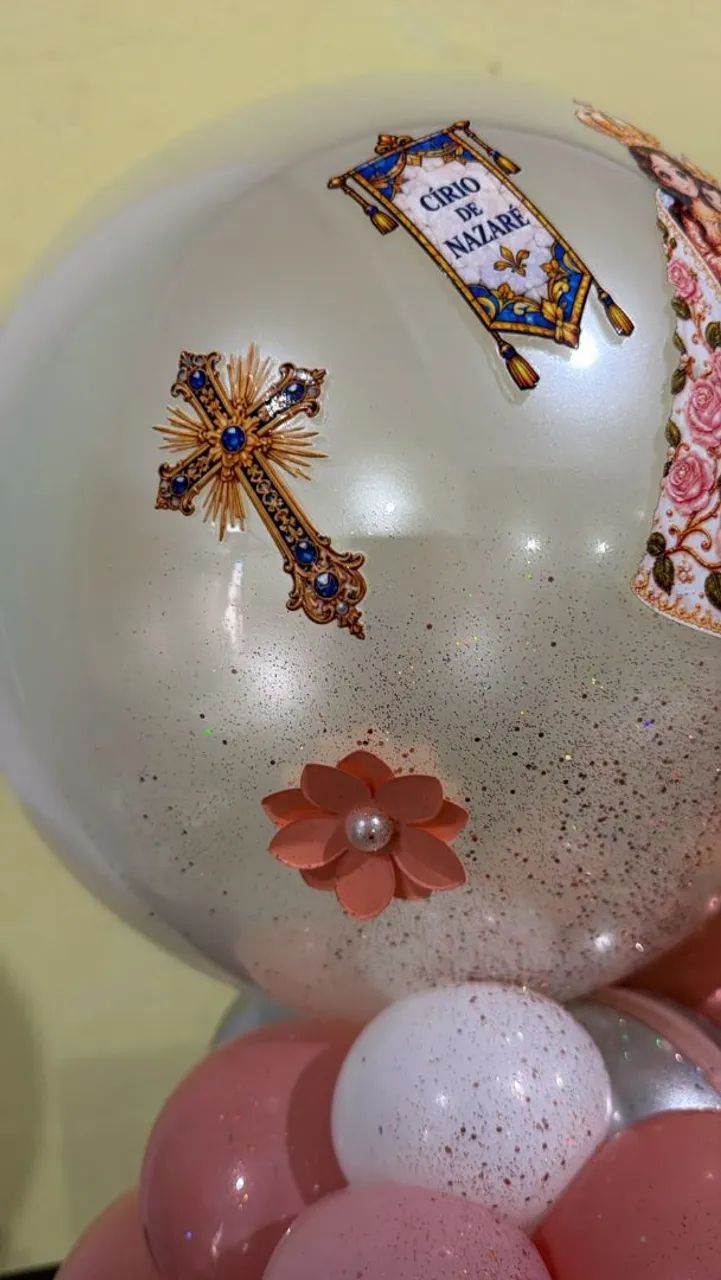 Balão decoração de mesa círio  - Foto 3