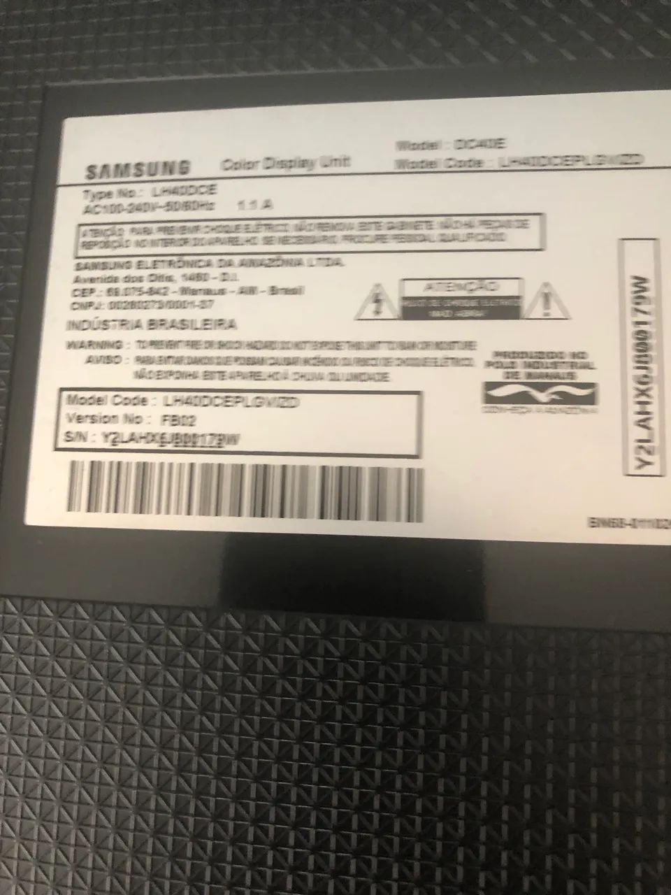 Monitor Profissional Original Samsung LED 40....Original....Controle.... - Foto 2