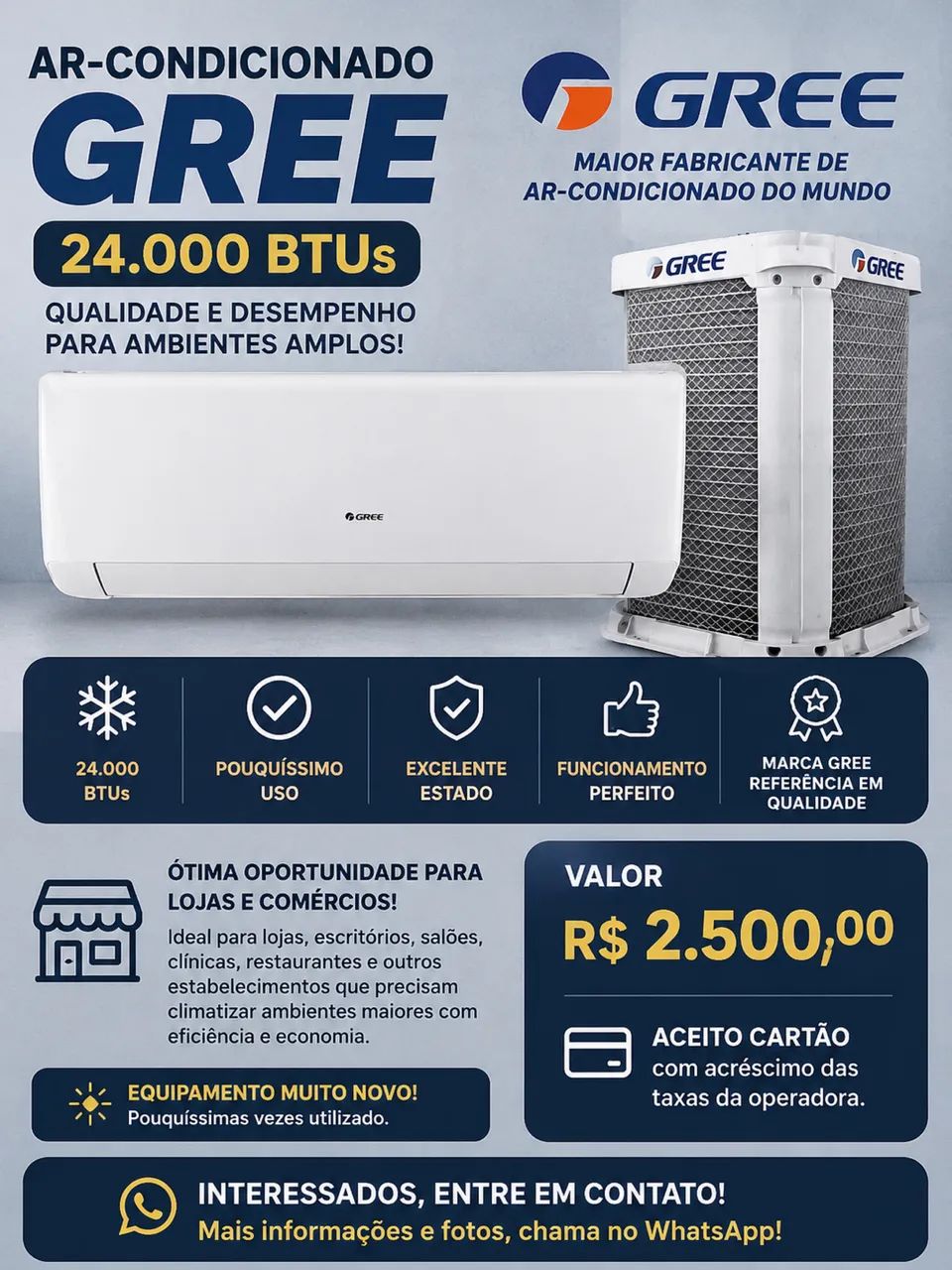 Ar condicionado OPORTUNIDADE 