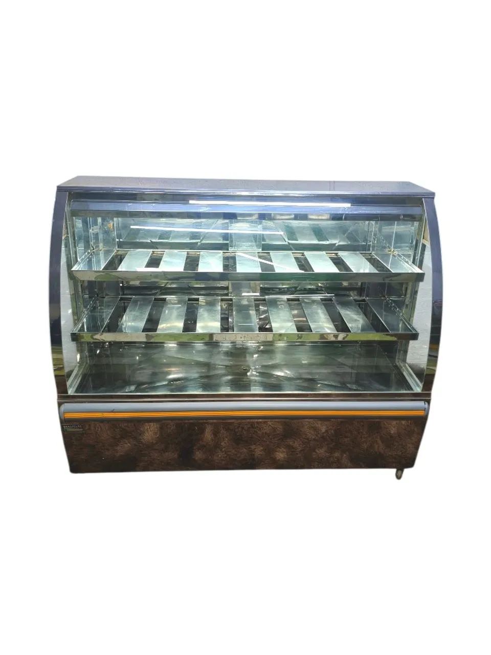 Balcão expositor vitrine seco inox