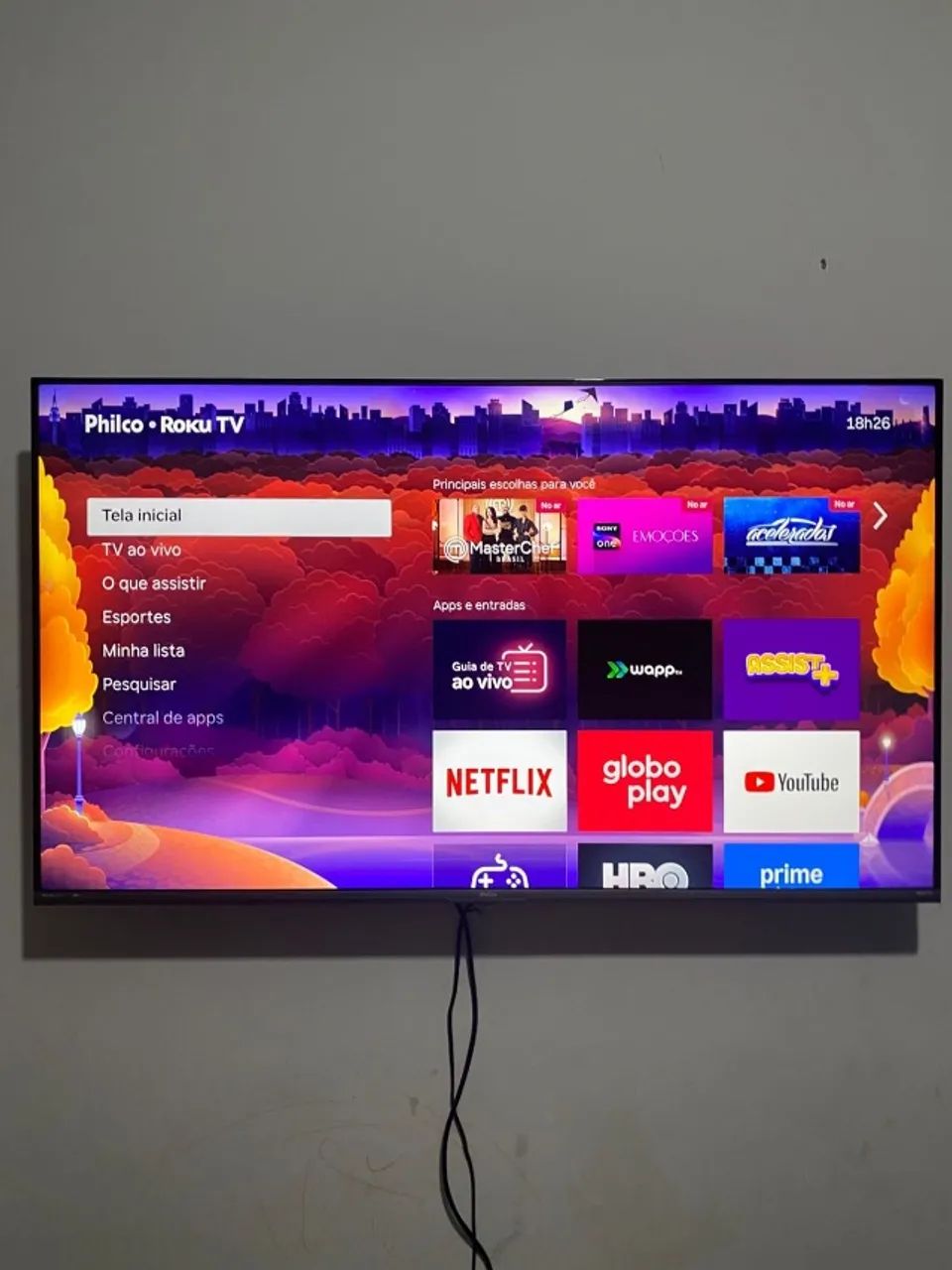 Televisão Philco 50 Polegadas 4k LED com Roku TV - Foto 3