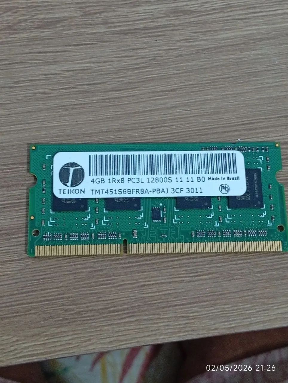 4GB Memory Module for Notebook443790270137651200