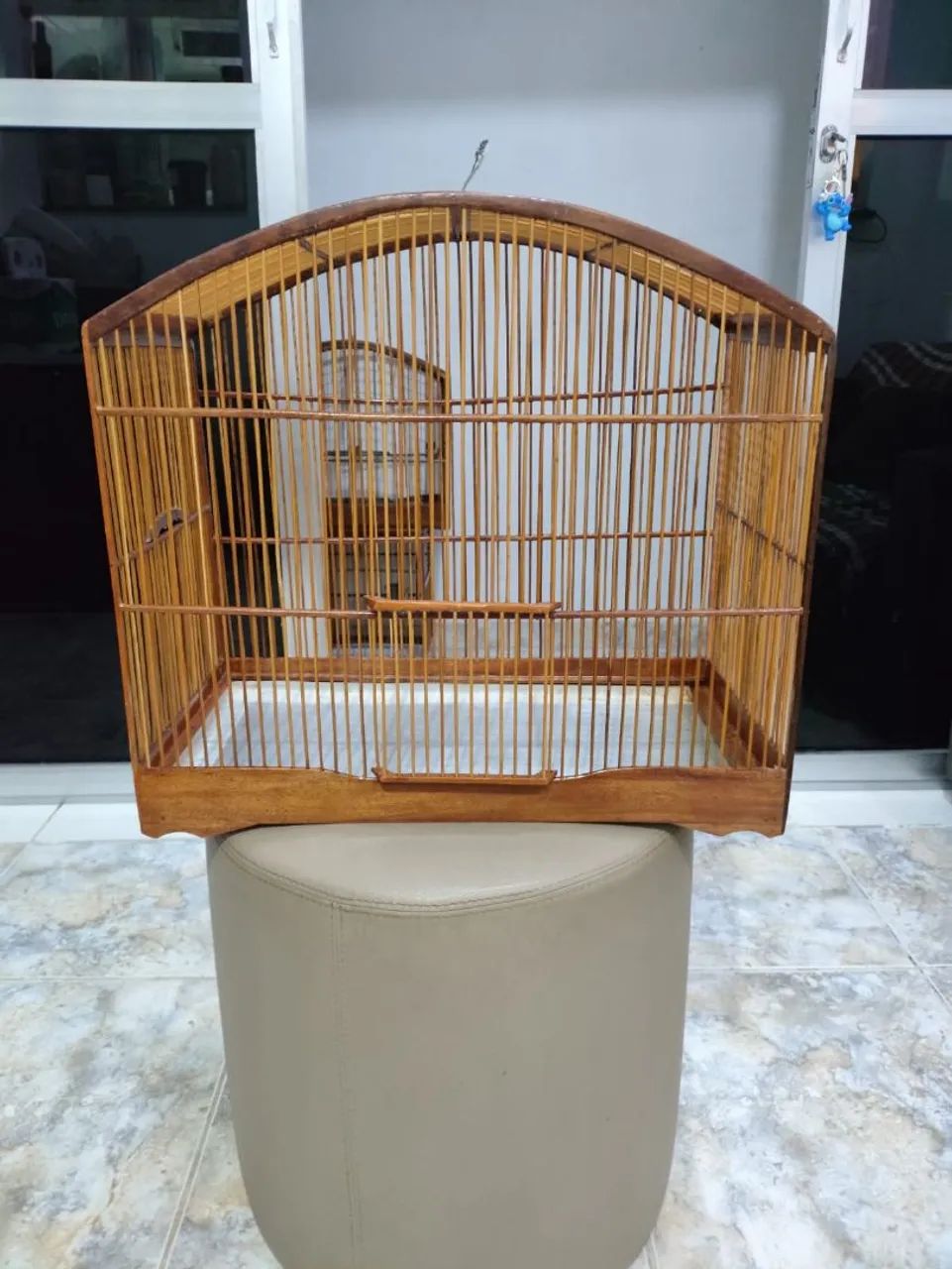 Gaiola de passeio abaulada simples