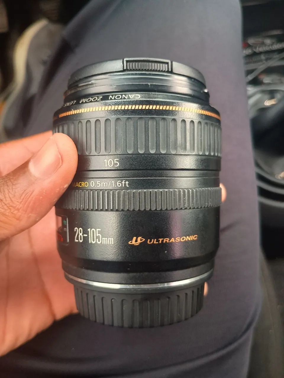 Vendo lentes e um visor angular 