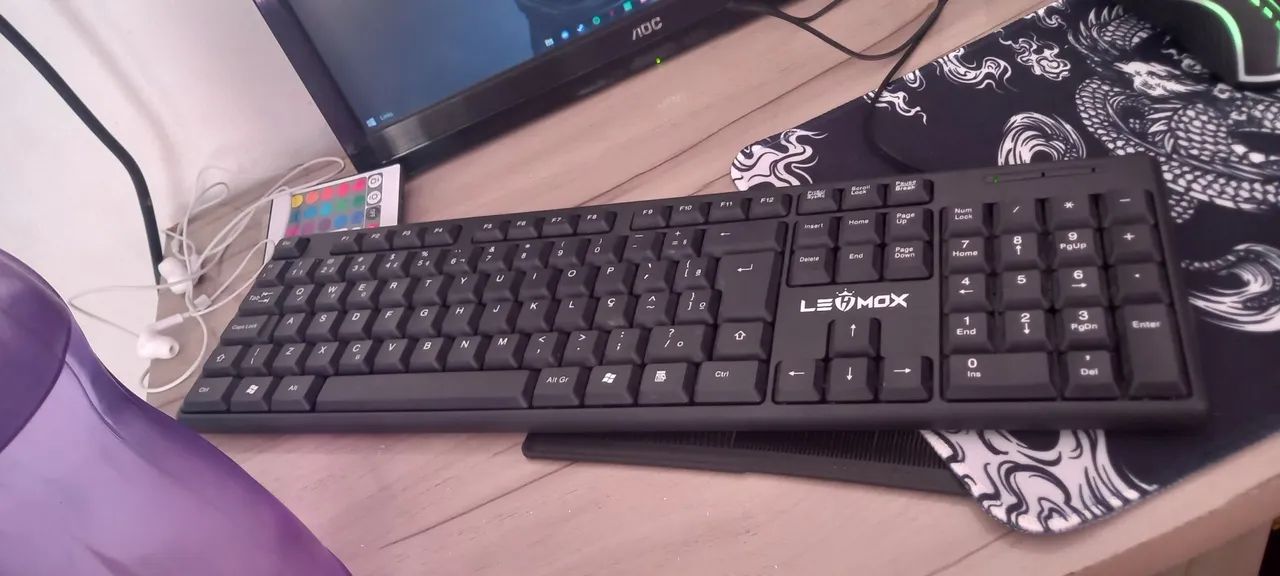 Kit Teclado e mouse + mausepad