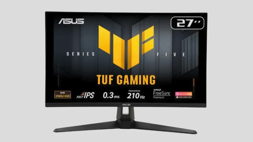 Monitor Gamer 27 Polegadas, QHD 2K, Asus TUF 210Hz, Fast IPS, 0.3ms, VG27AQ5A - Foto 3