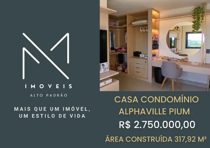 Casa Alphaville Pium, Totalmente Mobiliada