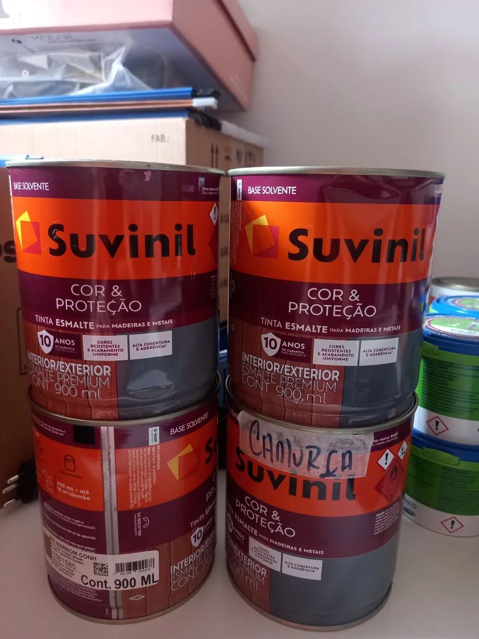 ESMALTE SINTÉTICO SUVINIL 1/4 AREIA, CAMURÇA, MARROM R$39.90  - Foto 2