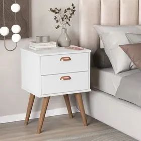 Mesa de Cabeceira Janus 2 Gavetas - Oferta! - Foto 4