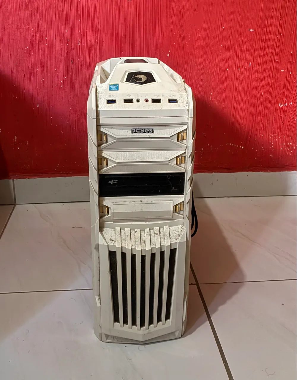 Gabinete pcyes tiger branco