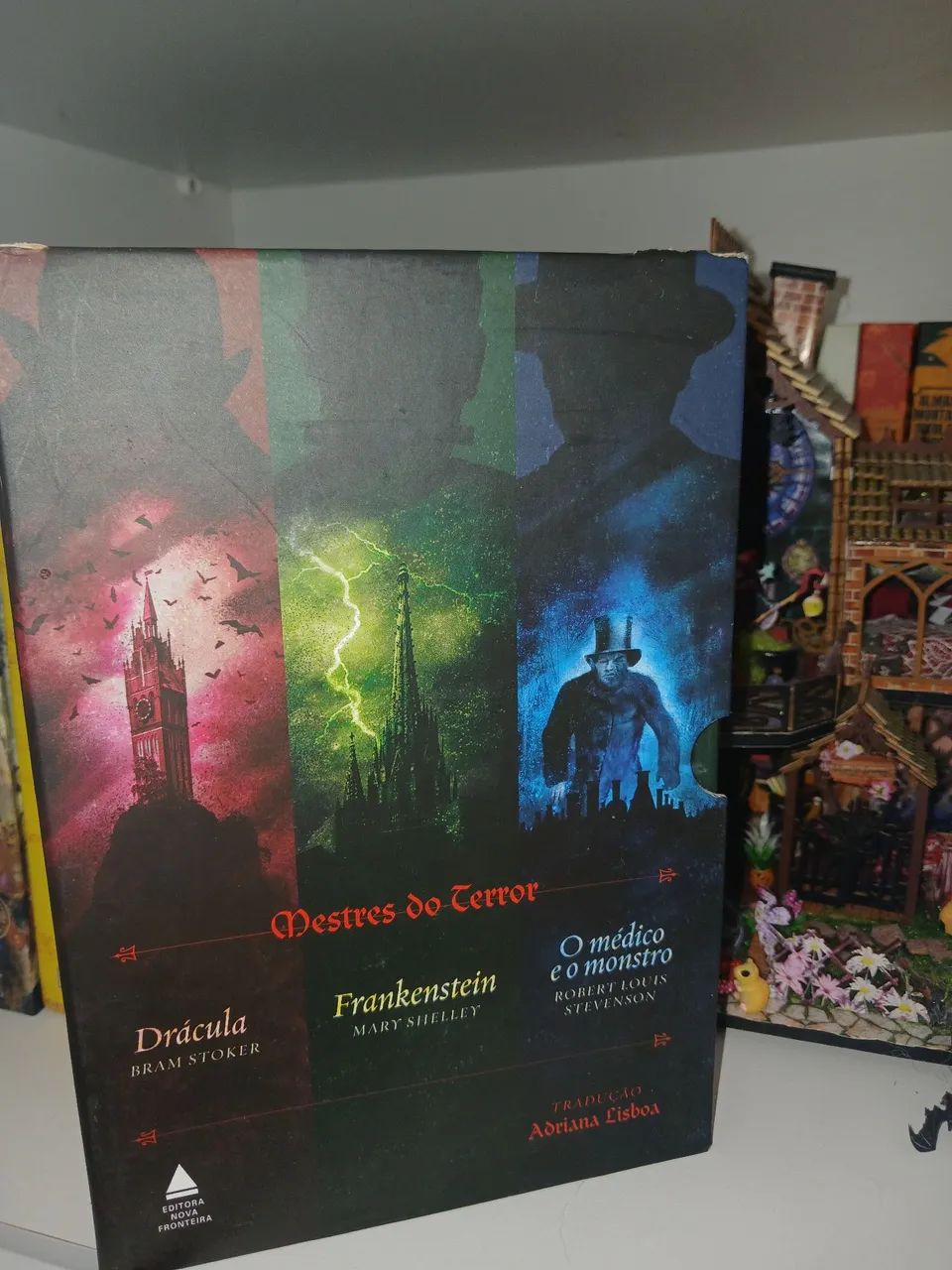 Box- Clássicos do horror- Medico e o Monstros, Dracula e Frankenstein. CAPA DURA.