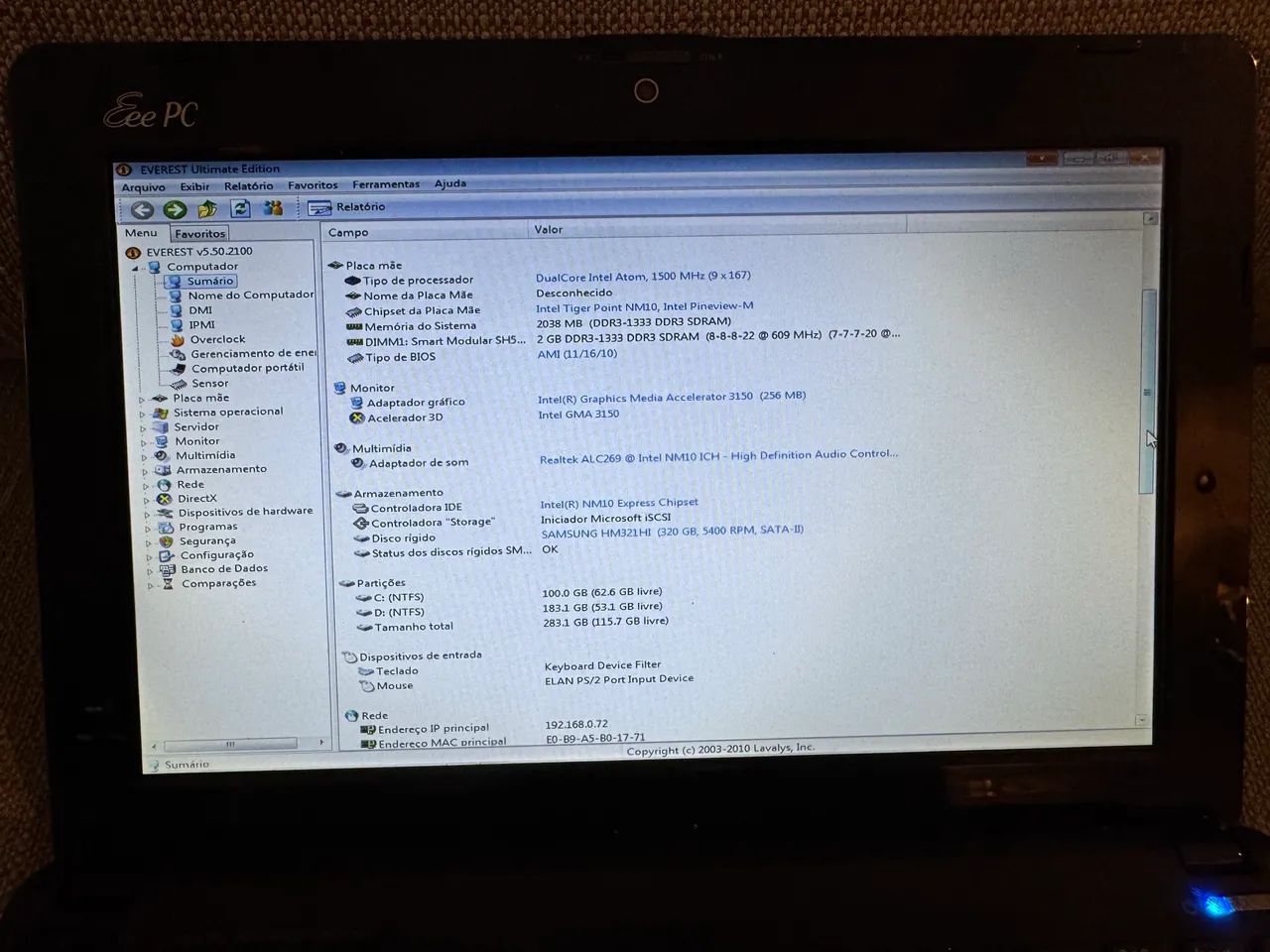 ASUS EeePC 1015PE - Foto 4