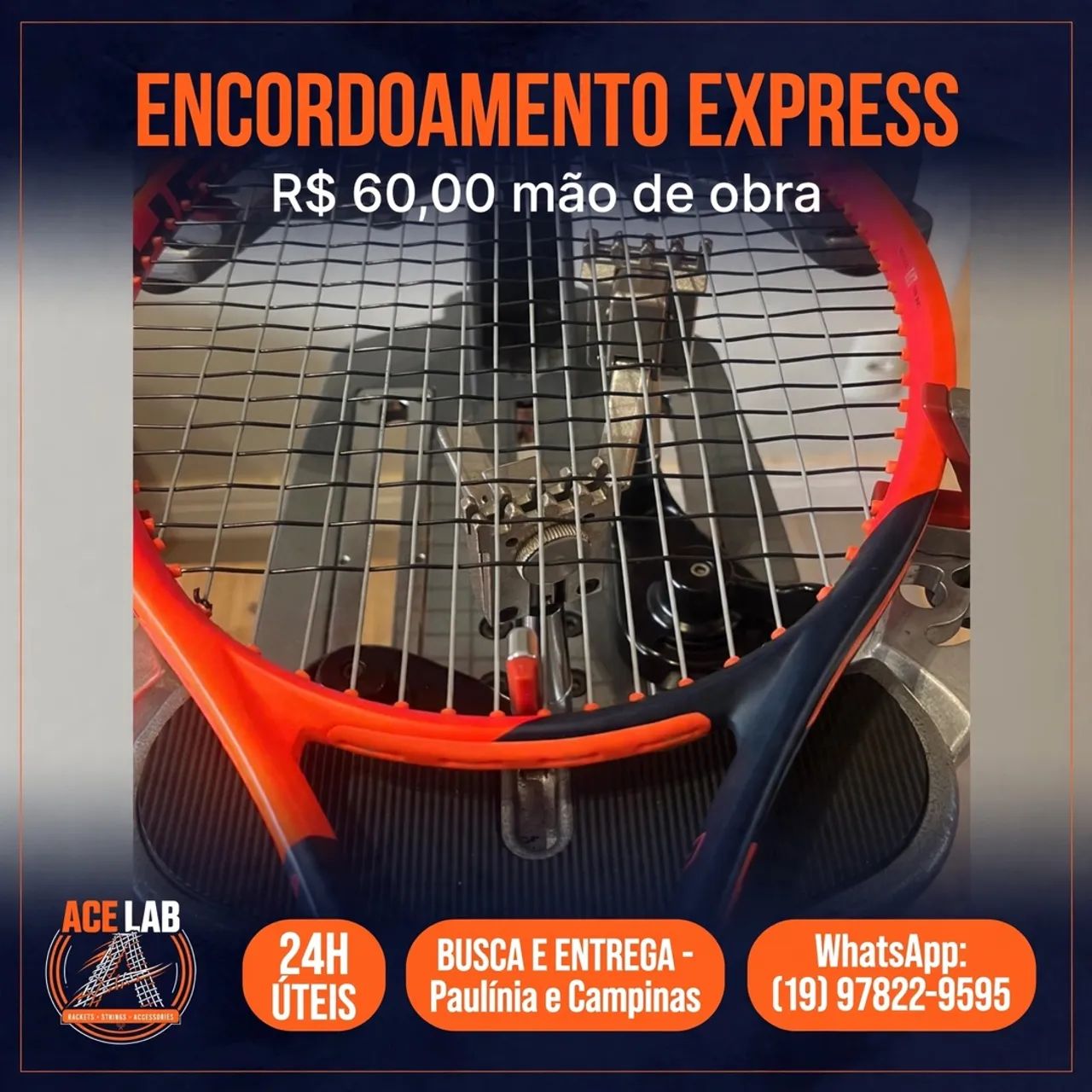 Encordoamento de Raquetes de Tênis
