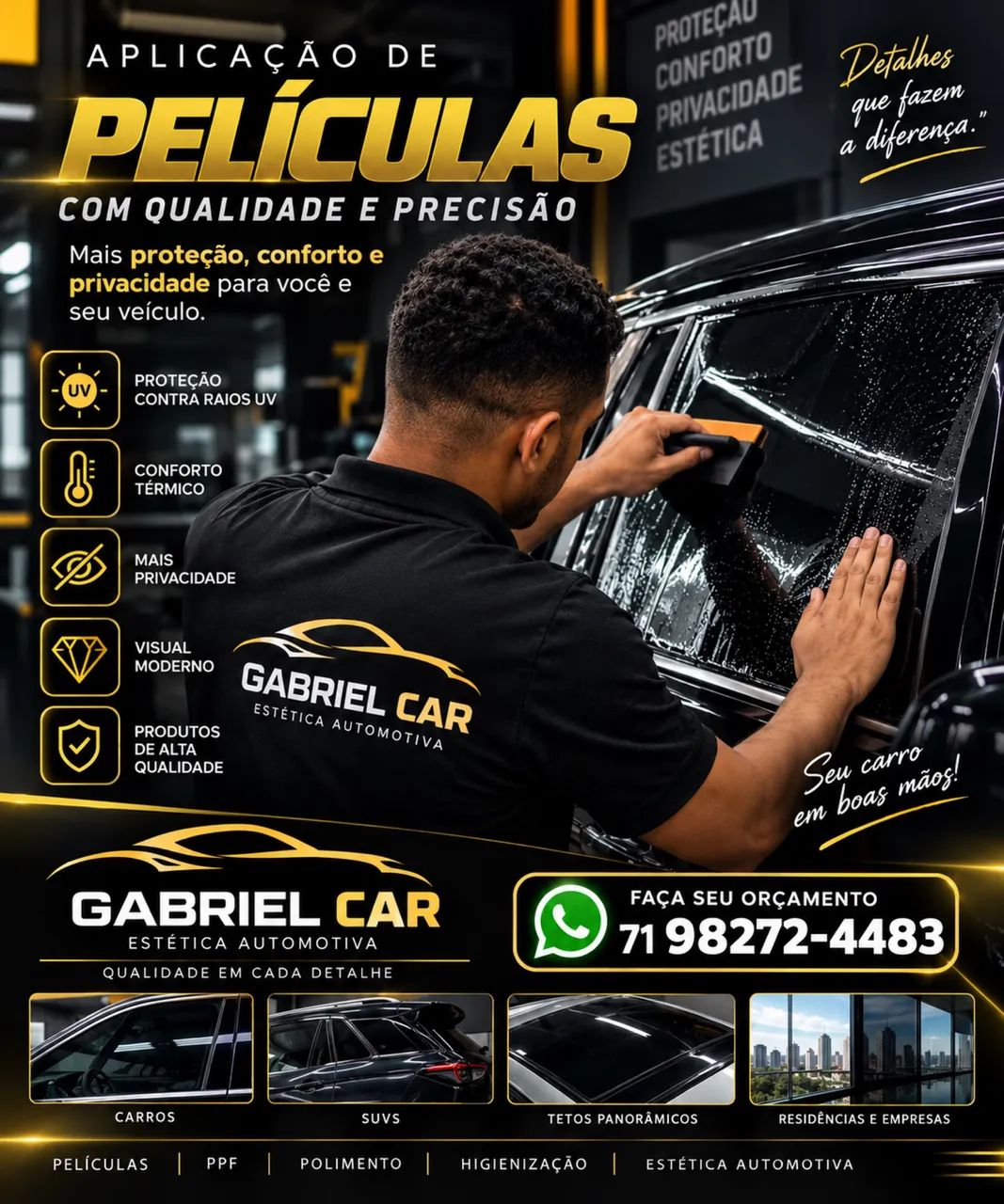 Película de vidro qualidade 