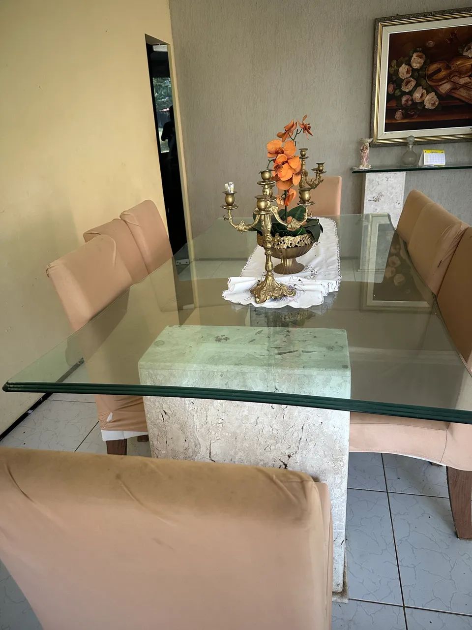 Mesa de jantar com mármore  - Foto 3