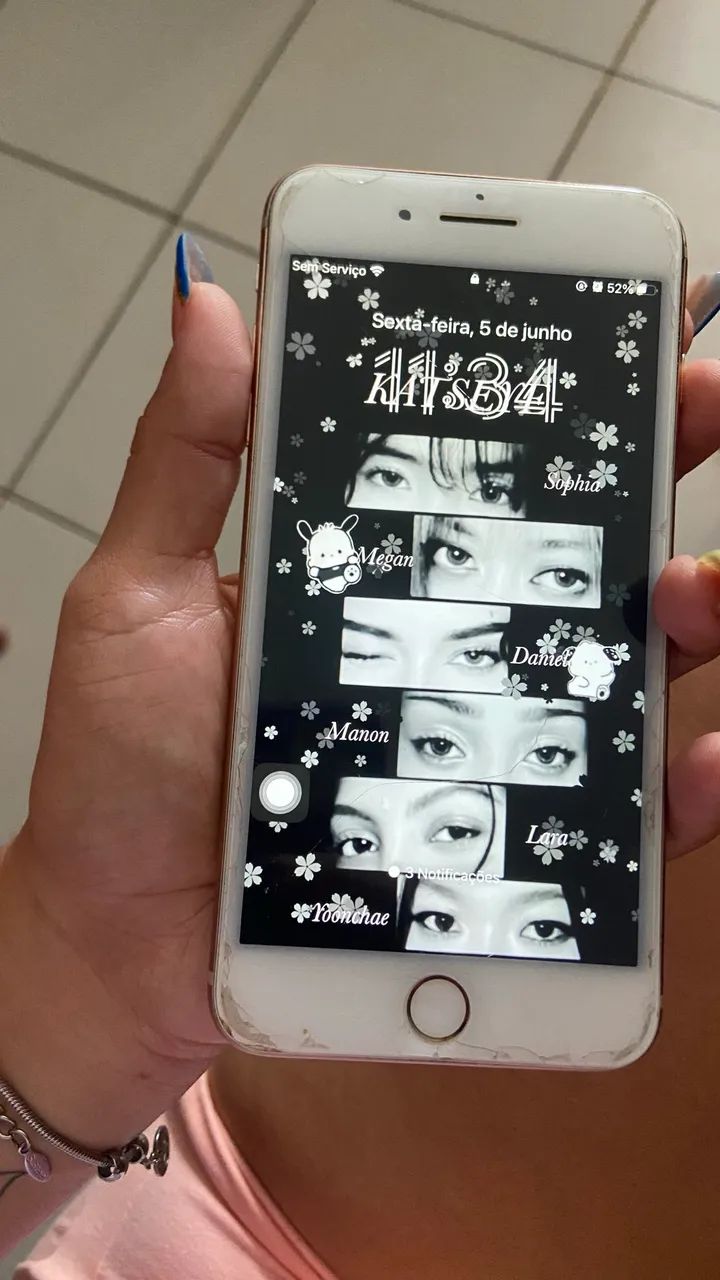 Vendo iPhone 8 Plus ( a trás está trincado) - Foto 3