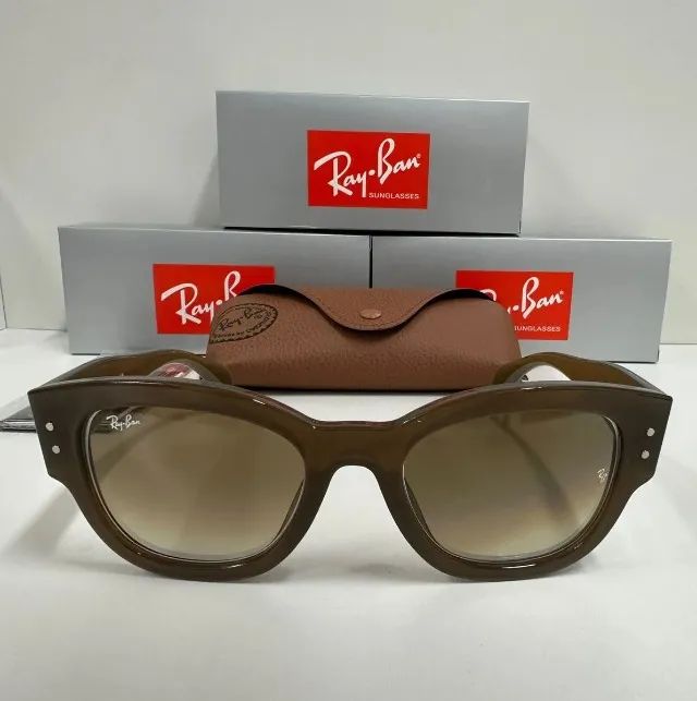 Óculos de sol ray-ban Jorge nude lentes de cristal - Foto 4