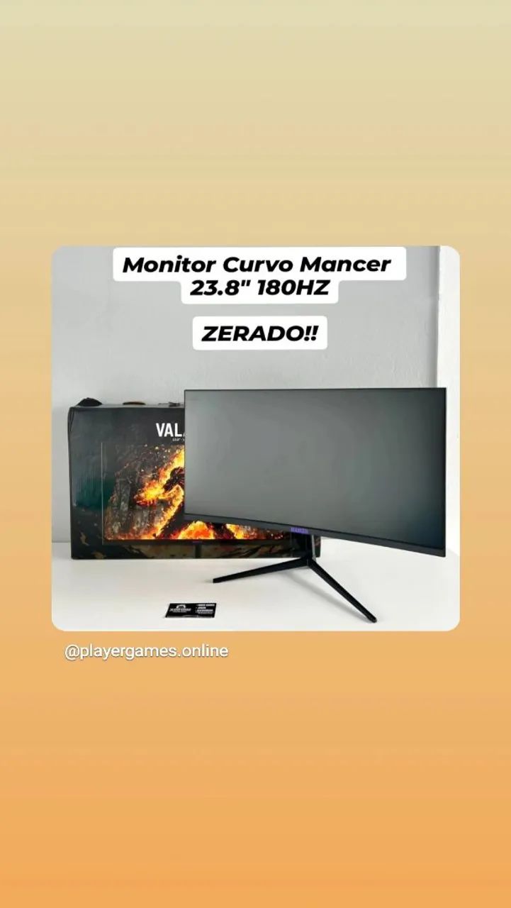 MONITOR CURVO MANCER 23.8P  180HZ!!