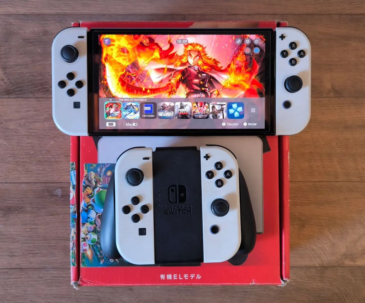 Nintendo Switch OLED Desbloqueado com 600GB com 70 jogos e  2 Controles