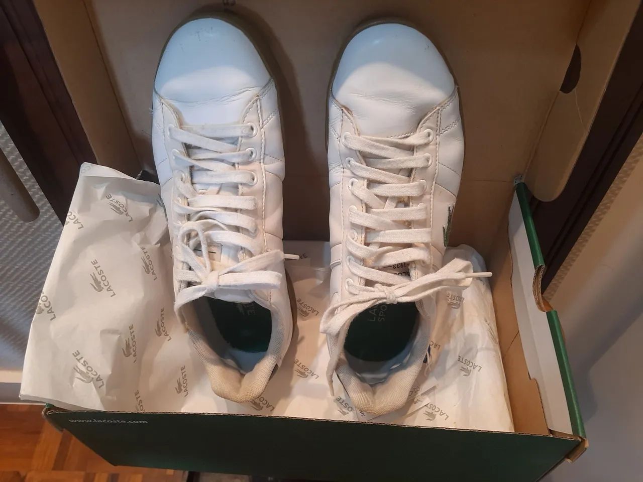 Tênis LACOSTE Sport original. Branco. Tamanho 38.  - Foto 5