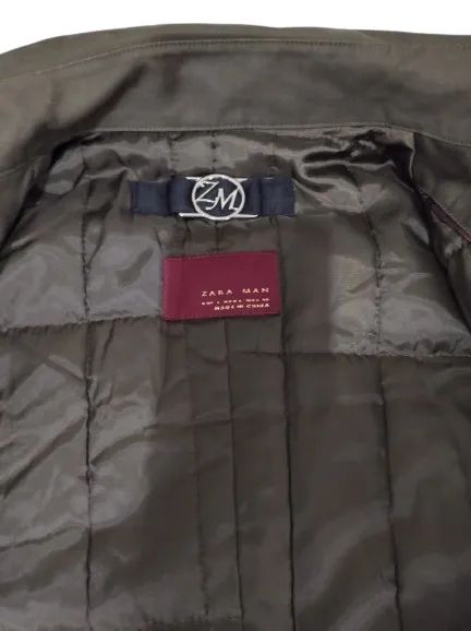 Sobretudo Estilo Militar  Verde da Zara