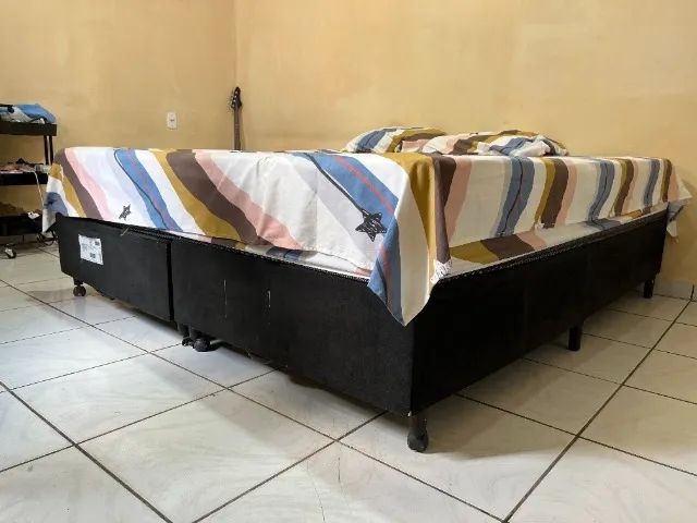 Cama King size + Kit Lençóis - Foto 4