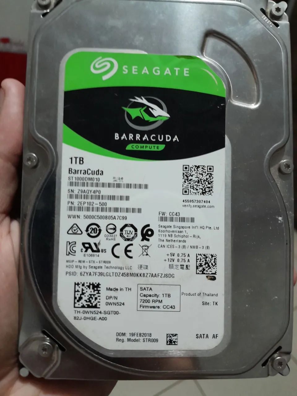 HD 1tb marca seagate 7200rpm - Foto 2