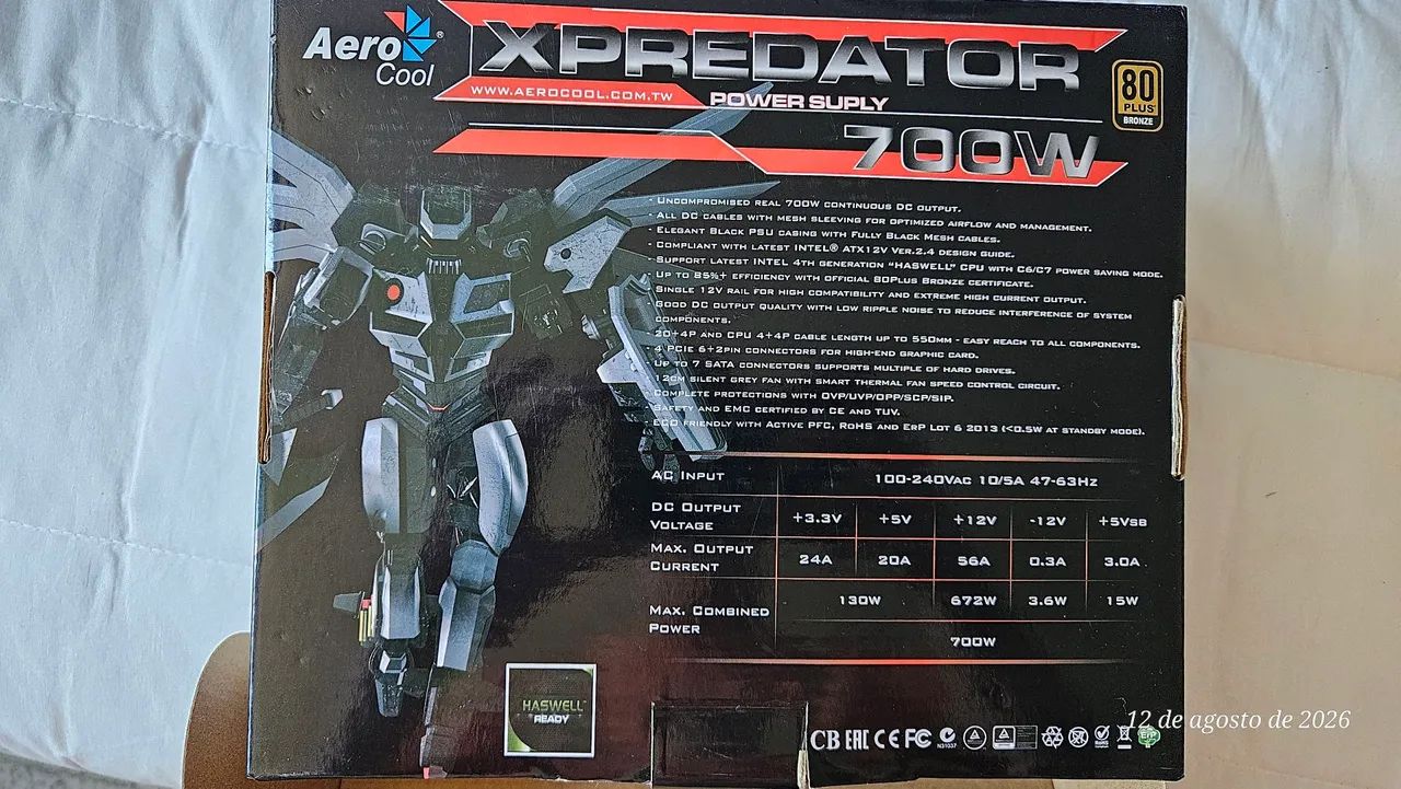 Fonte aerocool xpredator 700w 80 plus bronze - Foto 2