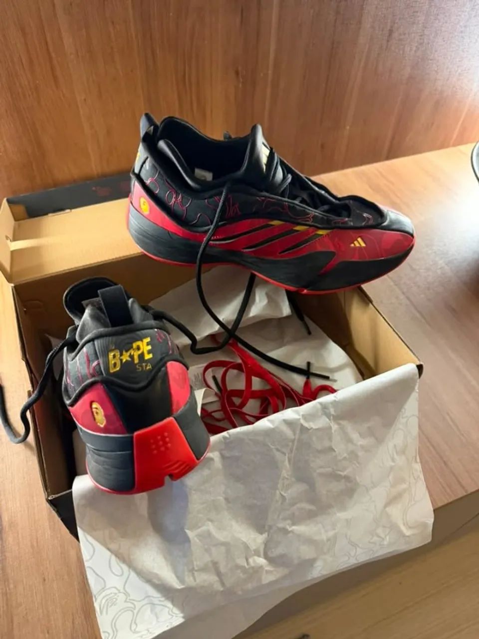 dame 9 bape vermelho - Foto 2