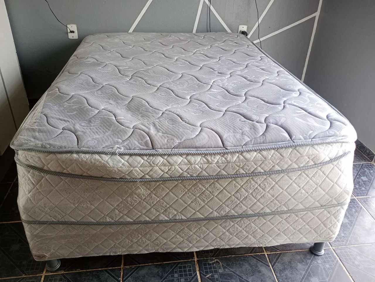 Cama Box Casal De Molas Ensacadas Alta Higienizada  - Foto 3