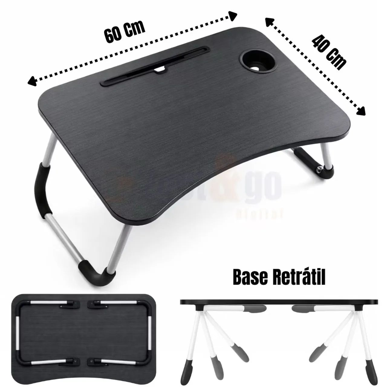 Mesa portátil notebook dobrável  - Foto 2