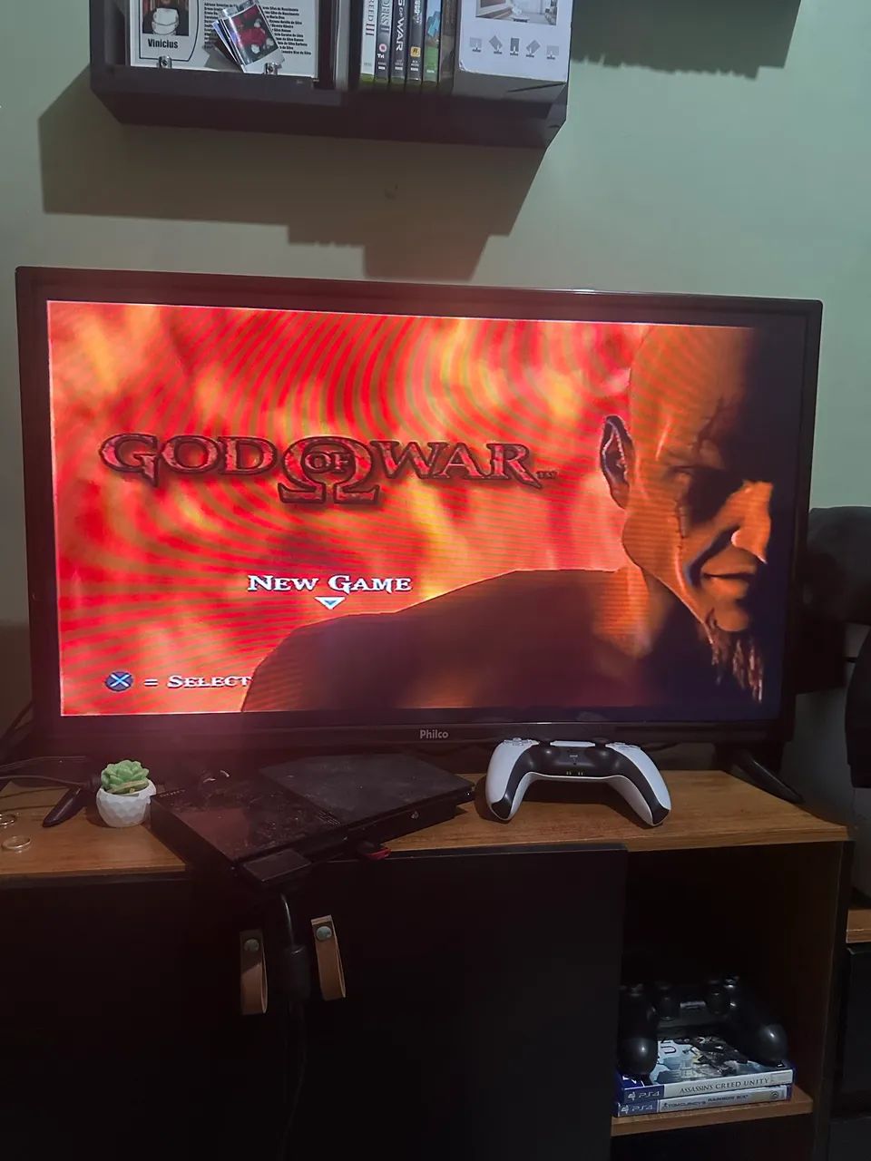Play 2 Slim com 2 controles e jogos  - Foto 4