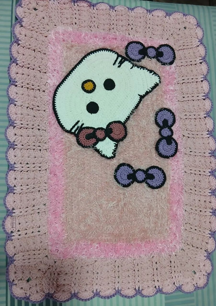 Tapete Infantil de Crochê Personalizado - Foto 4