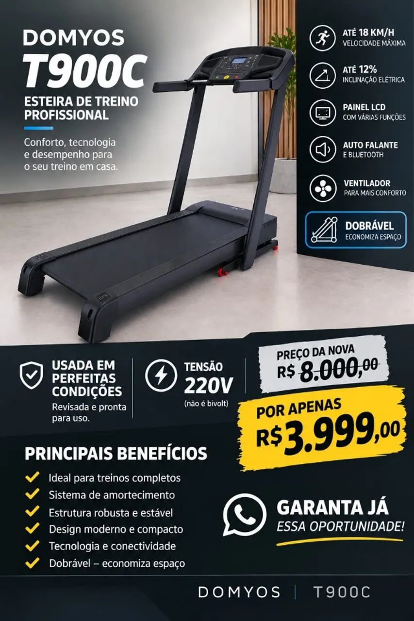 Pense esteira profissional