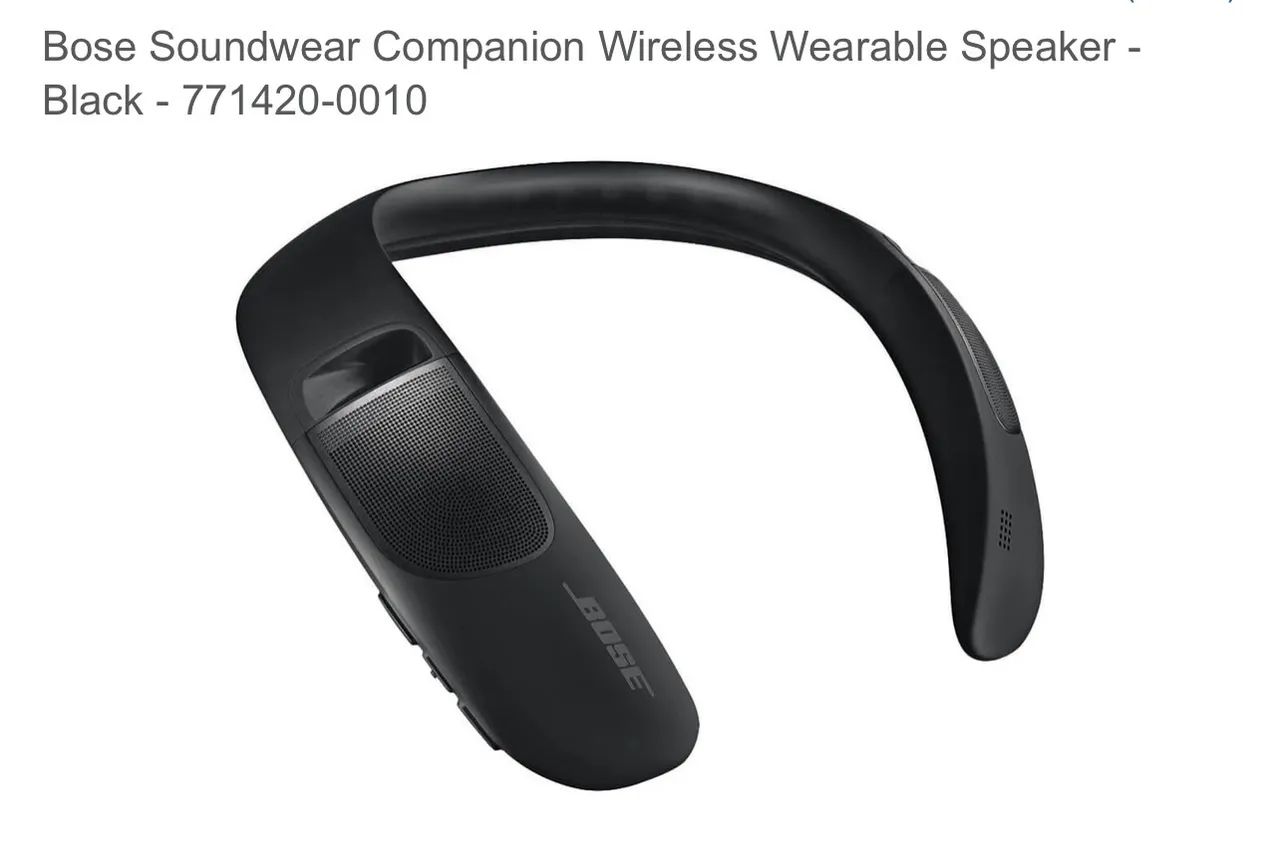 Bose Soundwear Companion Wireless Wearable Speaker - Fones de