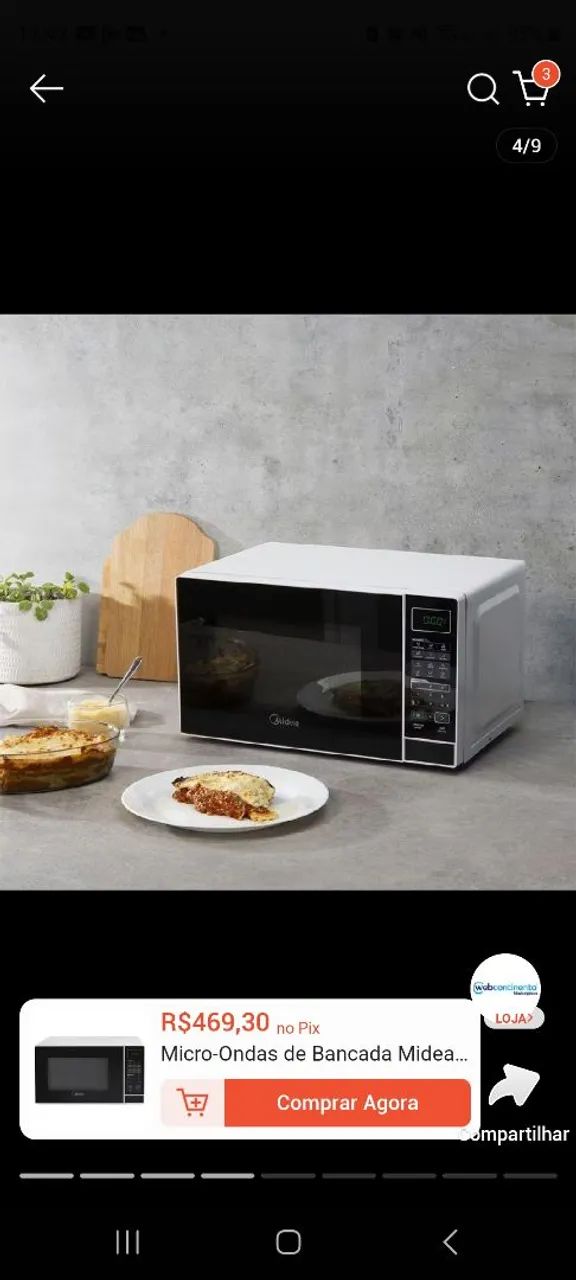 Micro-ondas midea 20 litros