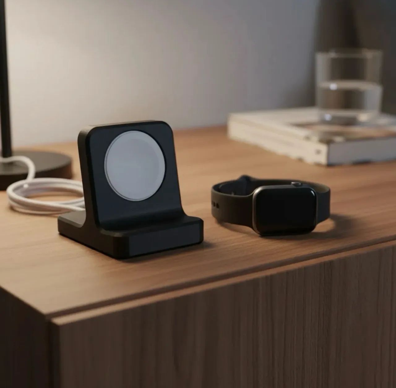 Suporte Carregador Apple Watch Base Mesa - Foto 5