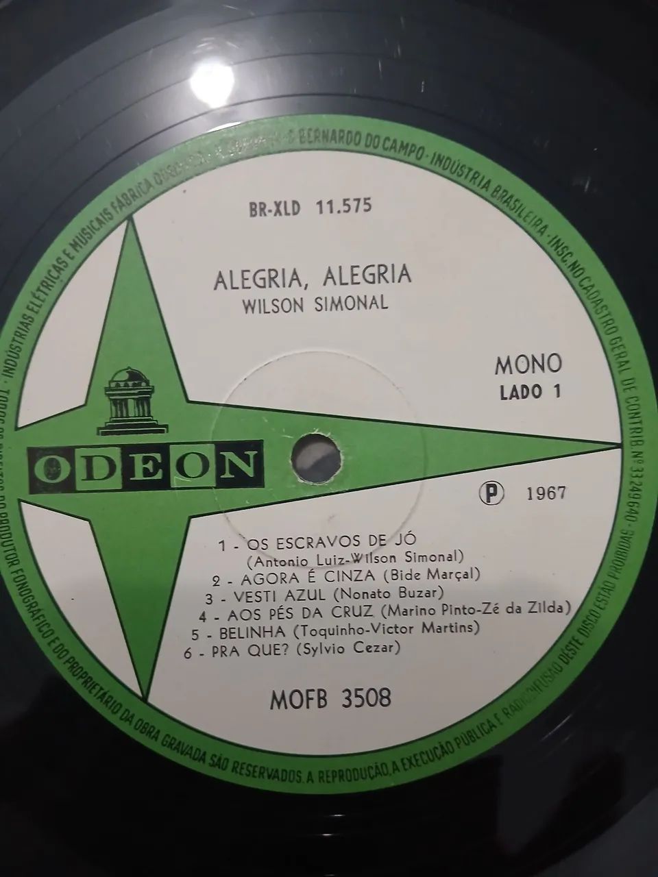 Lp Wilson simonal alegria,alegria!!! 1967 usado  - Foto 4