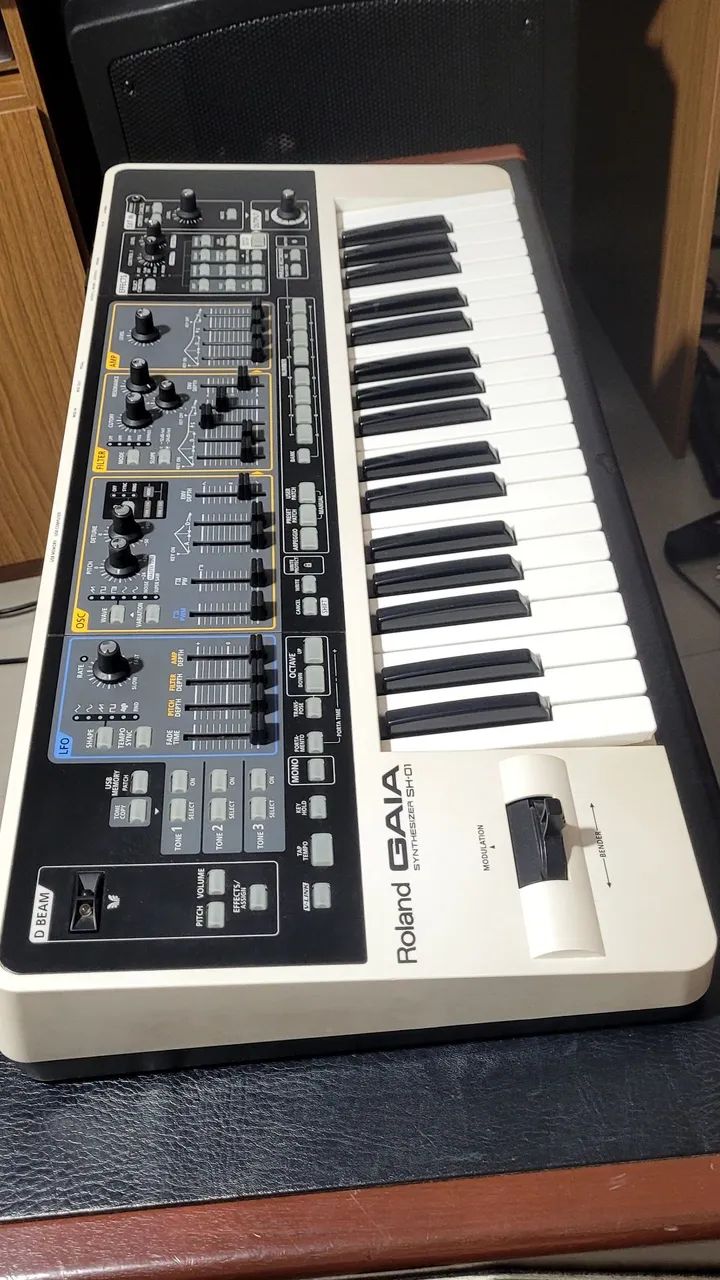 Roland Gaia Sh-01 Teclado Synth Analógico Bag Roland e Software