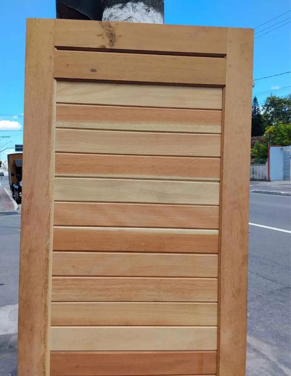PORTA MACIÇA MISTA ALMOFADADA - QUEIMA DE ESTOQUE - Foto 2