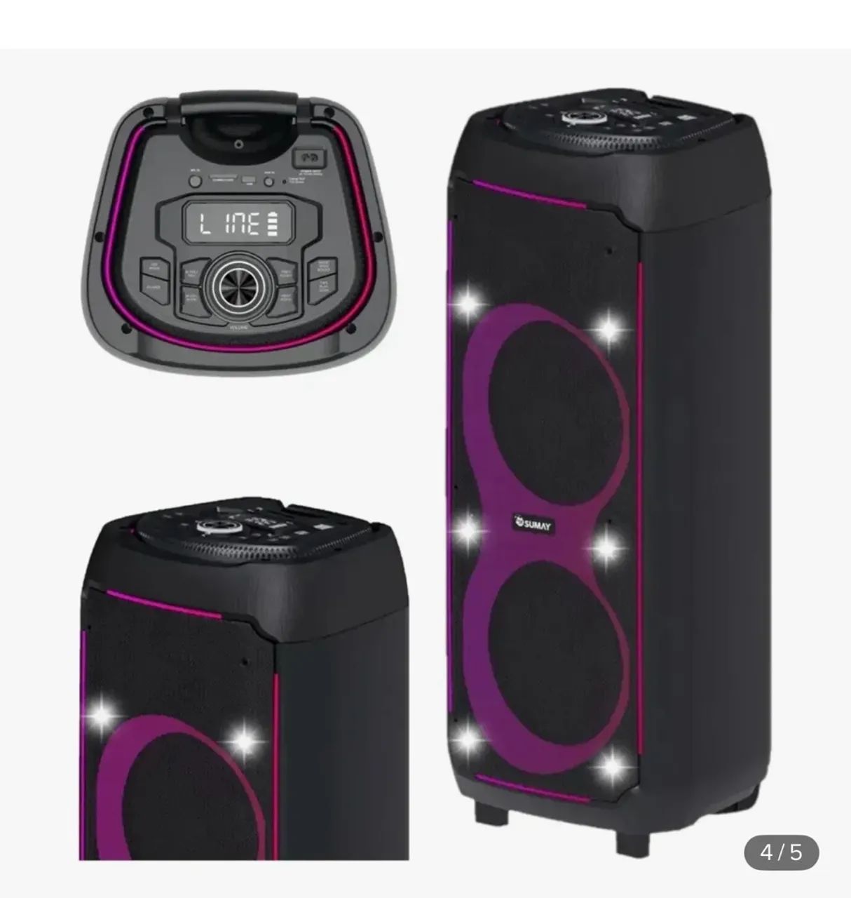 CAIXA DE SOM CAP49 SUMAY ENERGYBOX 1600W - Foto 3