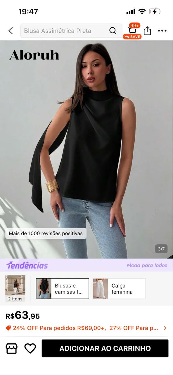 Blusa elegante Shein