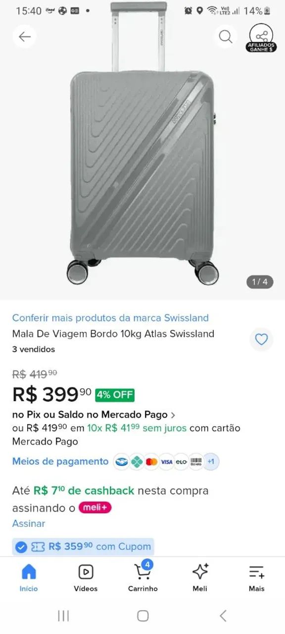 Mala de bordo em polipropileno - Foto 3