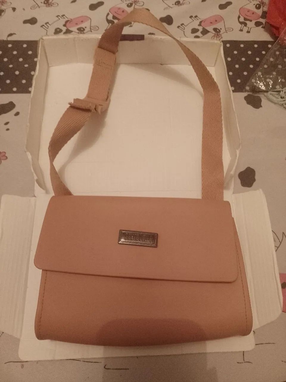 Bolsa laranja com creme - Foto 2