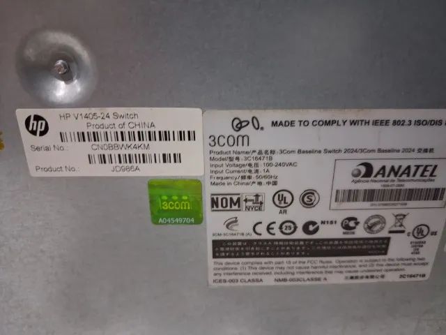 Switch 3com Baseline 2024 24 Portas 10/100 3C16471B - Foto 4