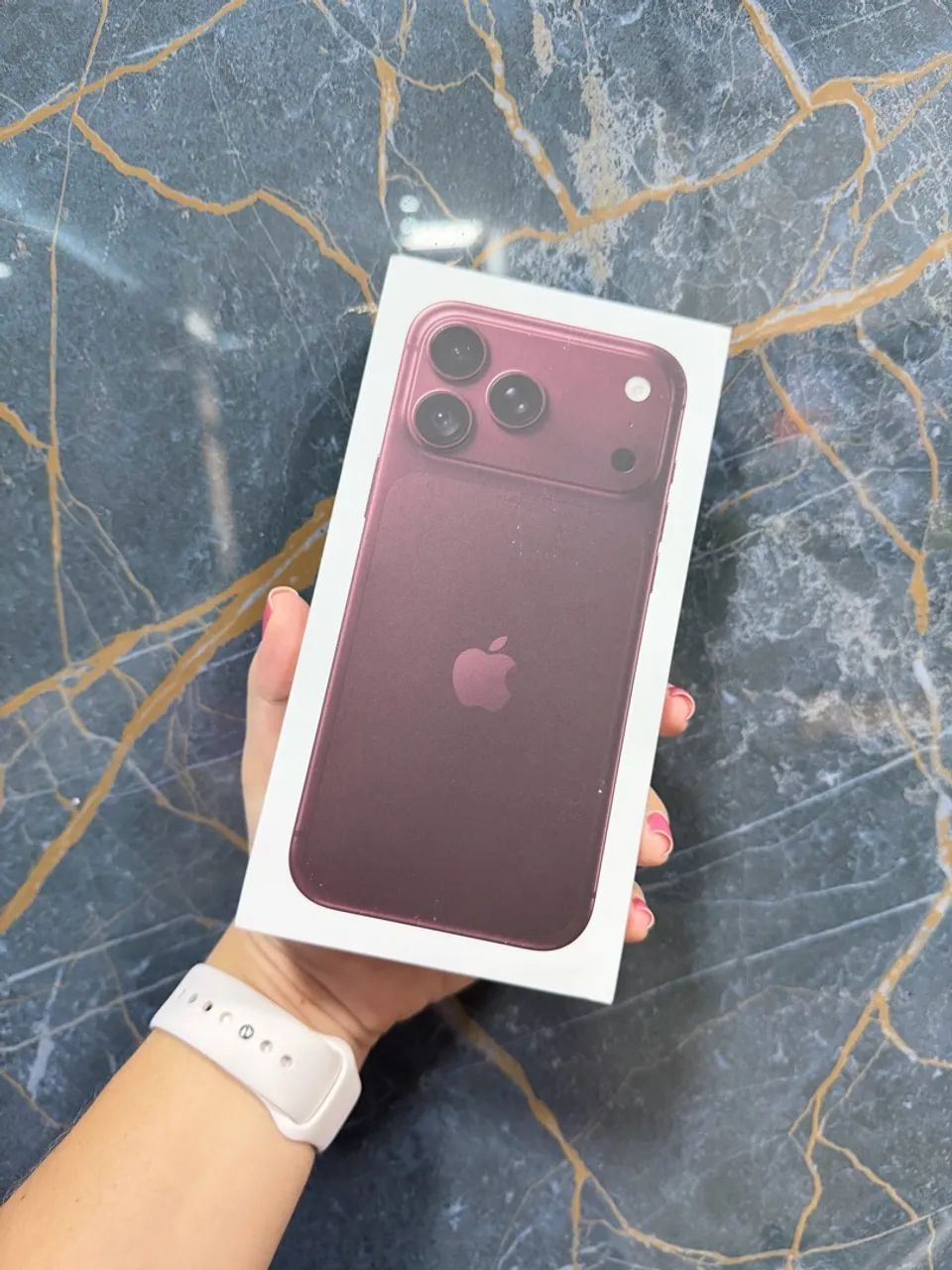 Iphone 18 Pro Max 256gb Bordô (lacrado)