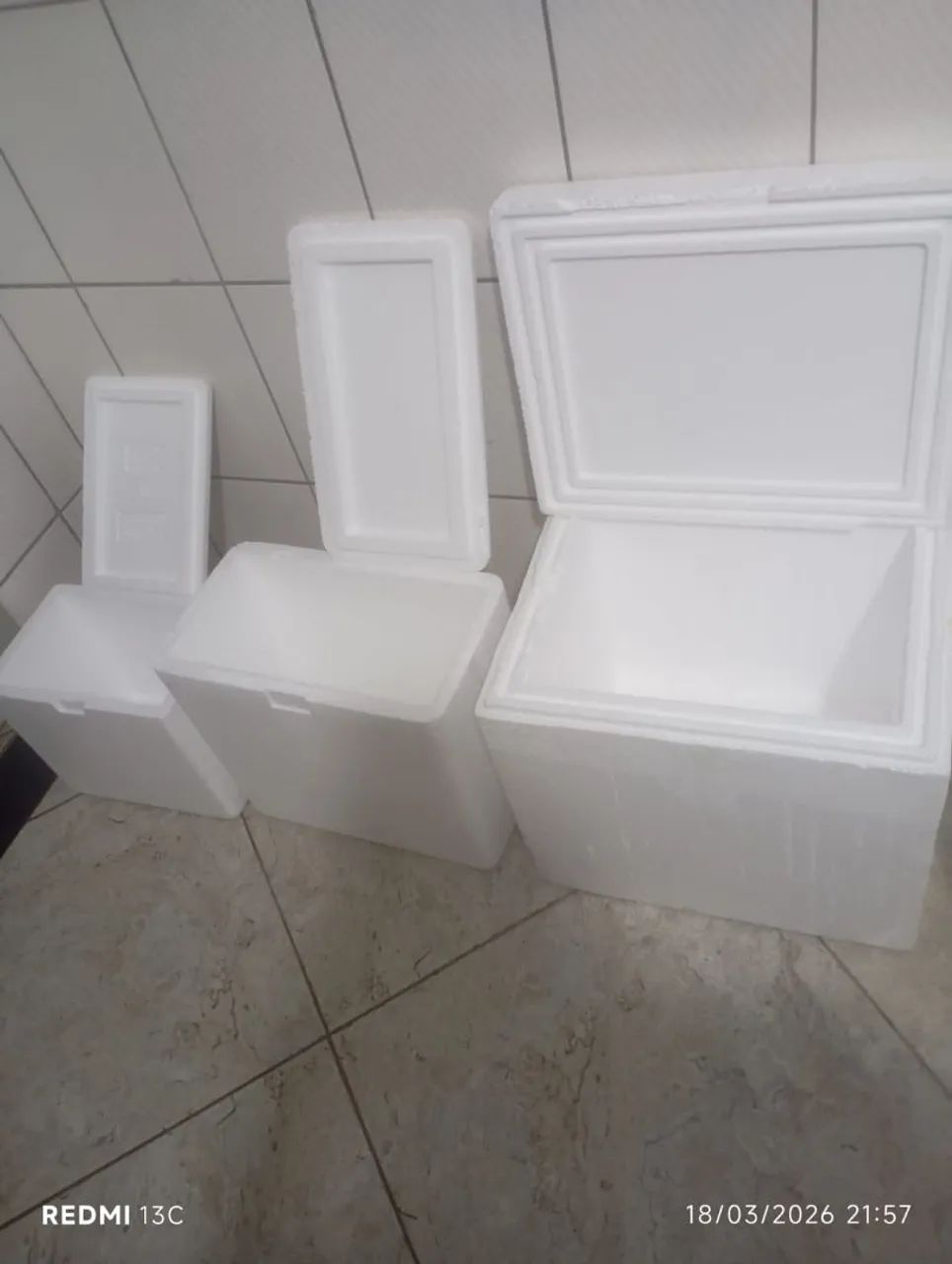 Lote de caixas de isopor vários tamanhos  - Foto 3