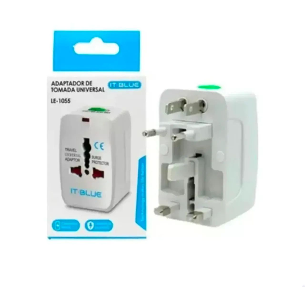 Adaptador de tomada para viagem universal it BLUE T - Foto 3